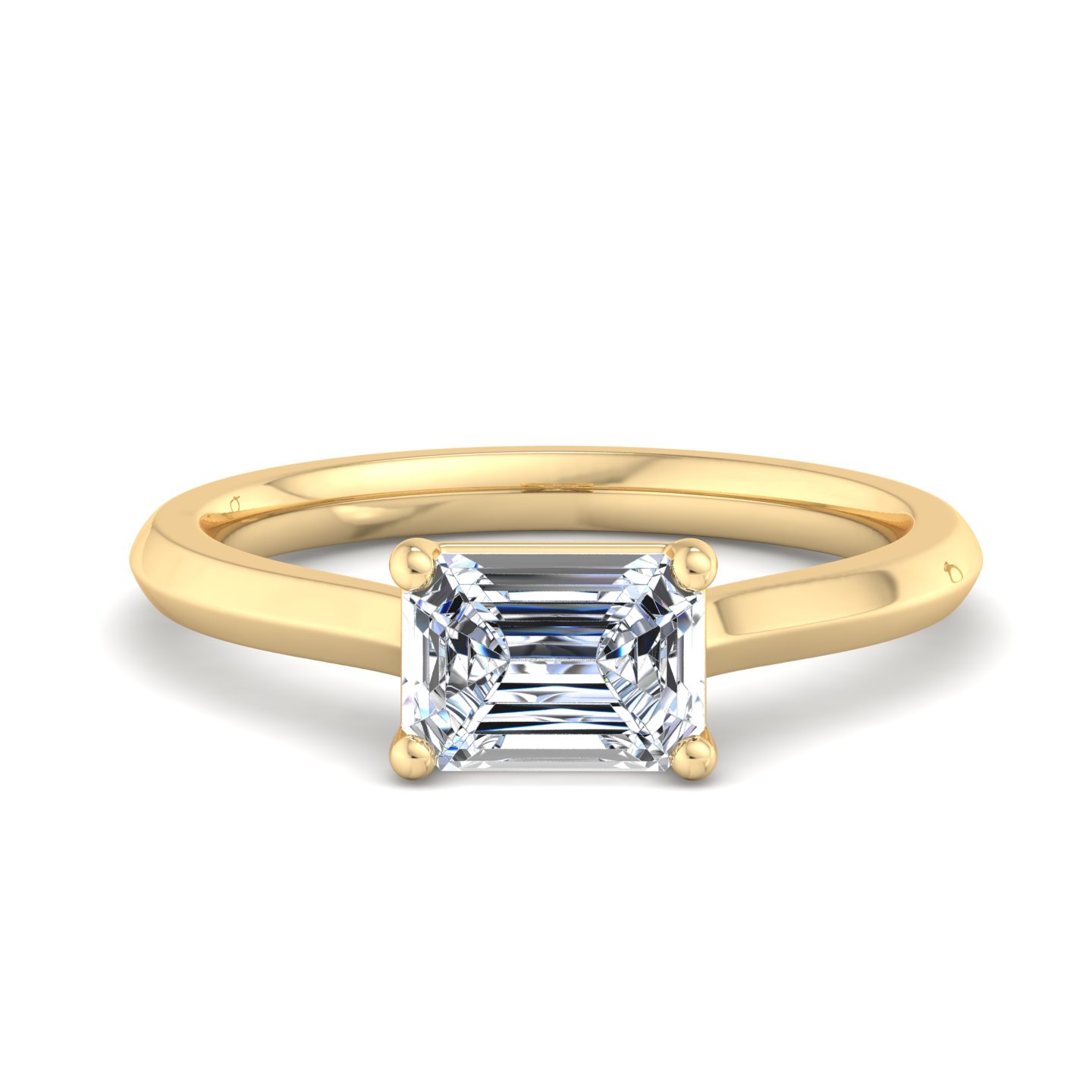 Ayesha 4 Prong East-West Solitaire Engagement Ring